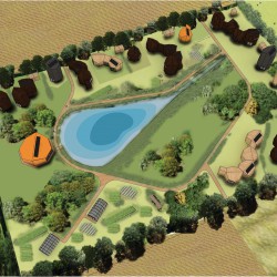 Markhoff architects_masterplan Almere Oosterwold_birdeye view Markhoff architects_masterplan Almere Oosterwold_birdeye view
